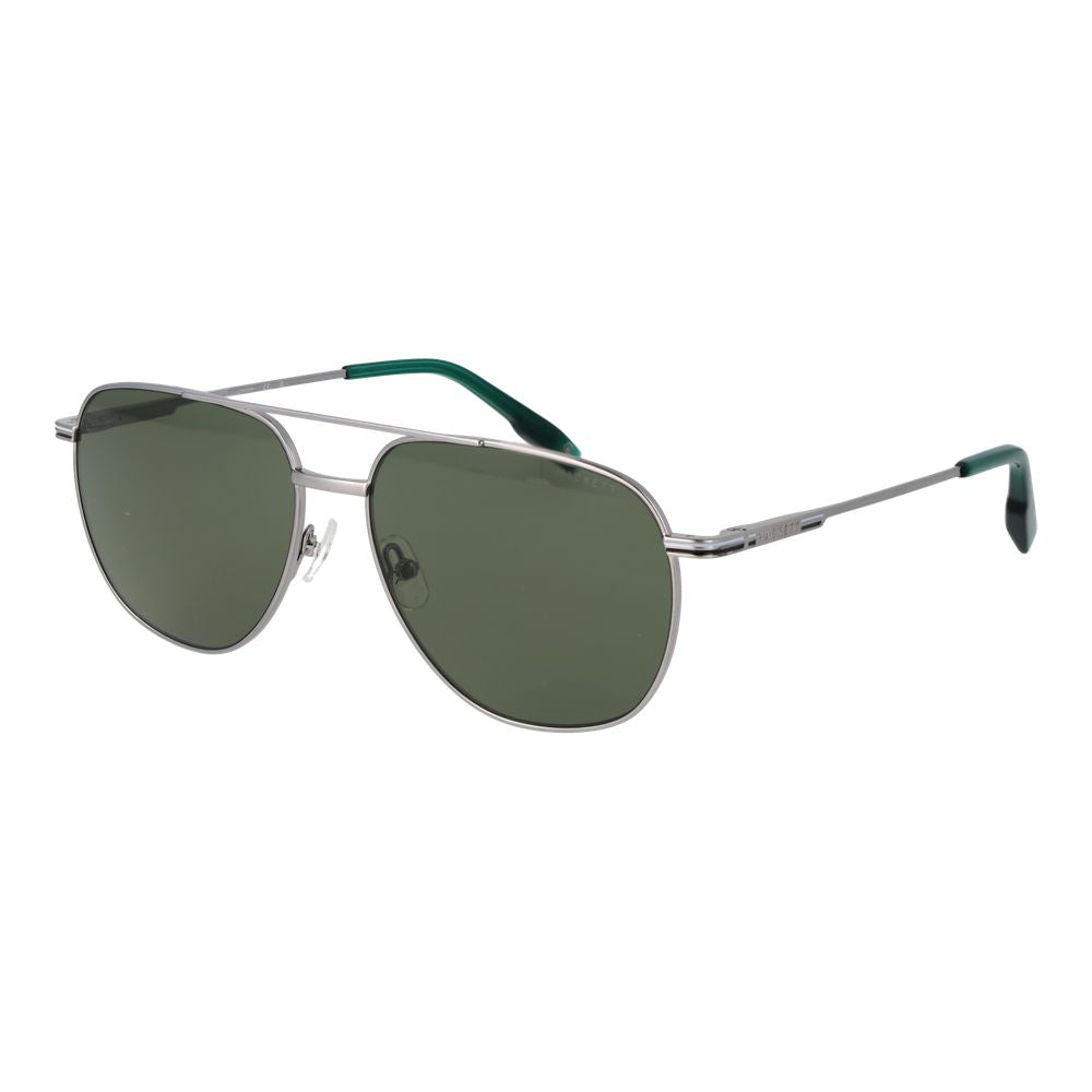 Lunettes de soleil en métal argenté Hackett