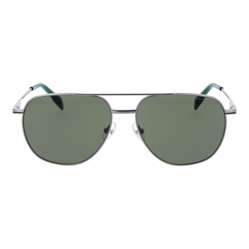 Hackett Silver Metal Aviator Sunglasses for Men