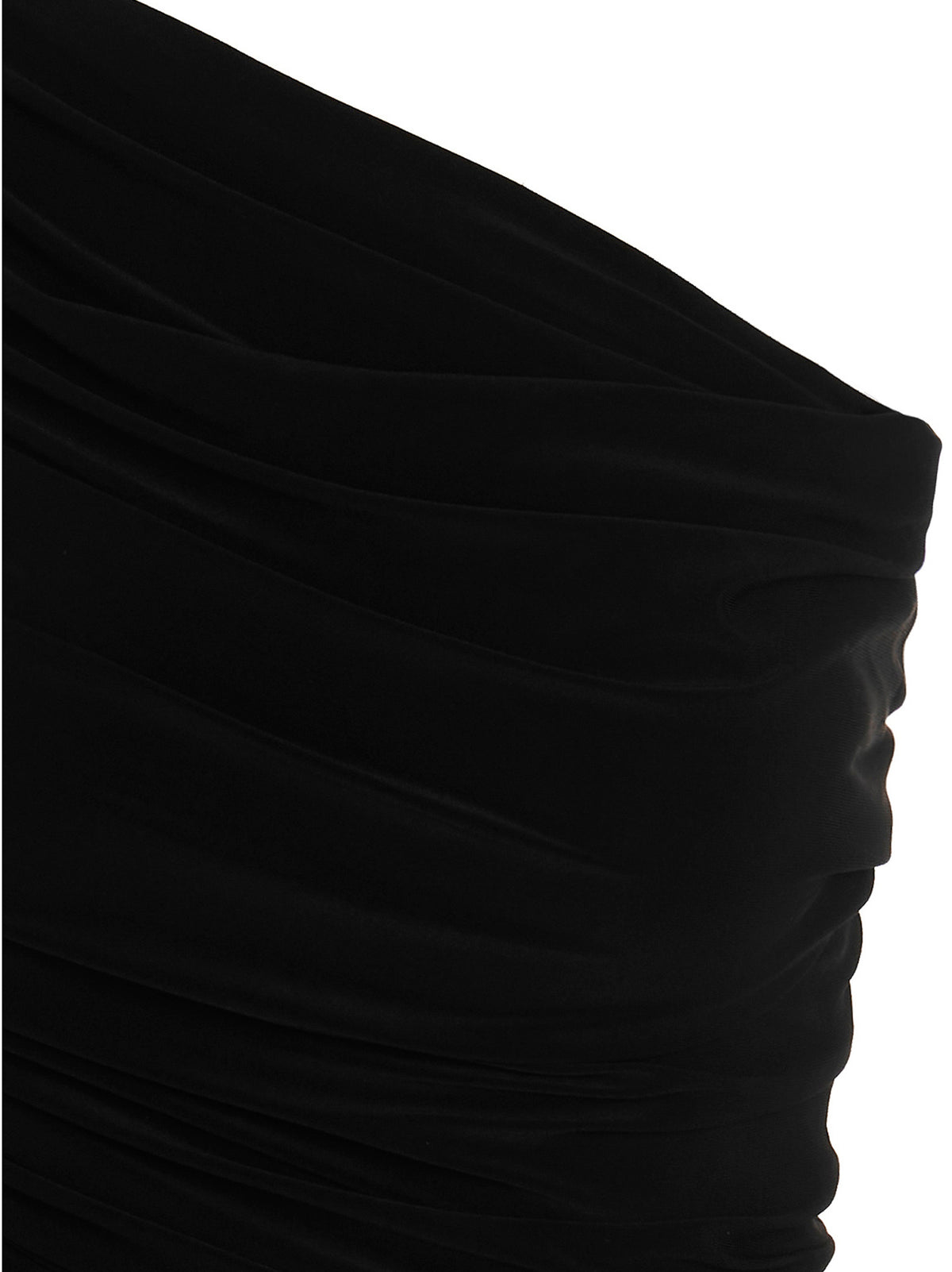 Robe courte noire en polyester Norma Kamali
