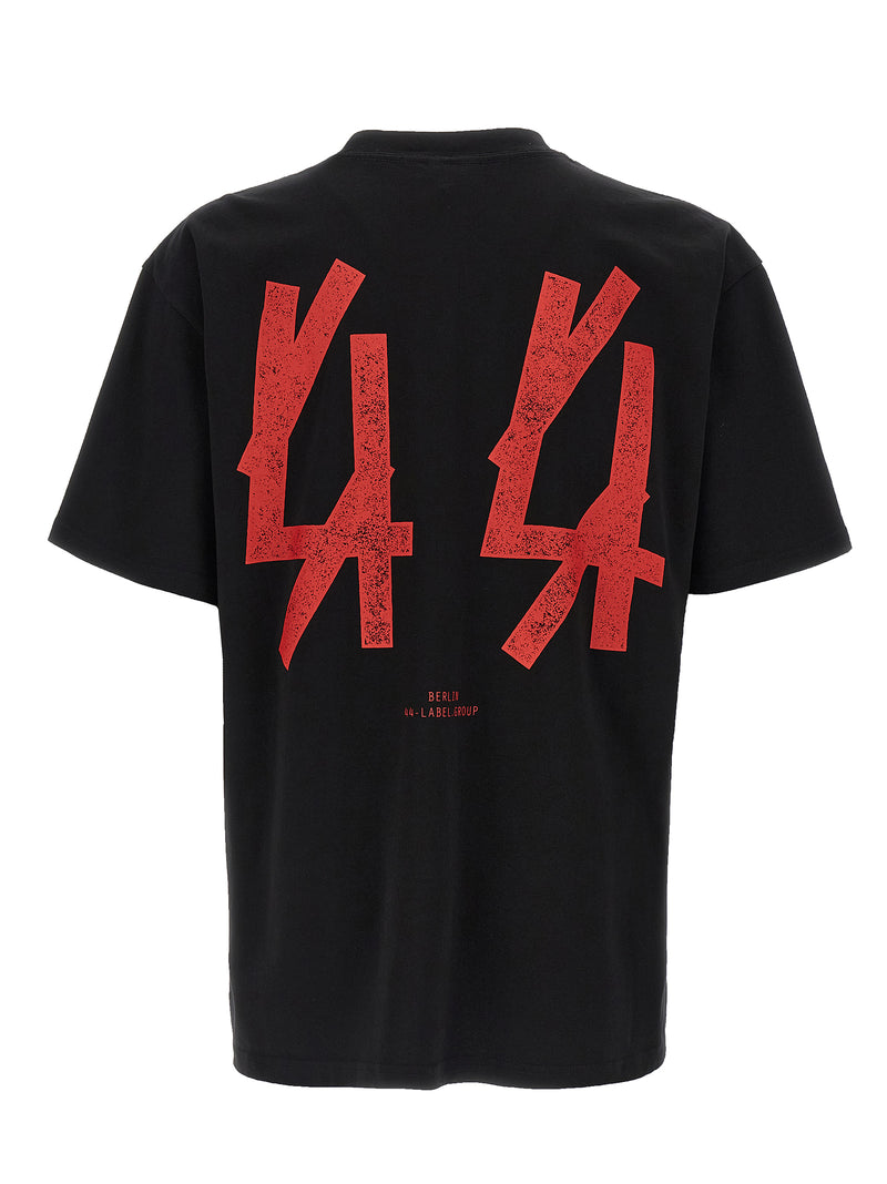 44 Label Group Black Cotton T-Shirt - Guestlist Edition