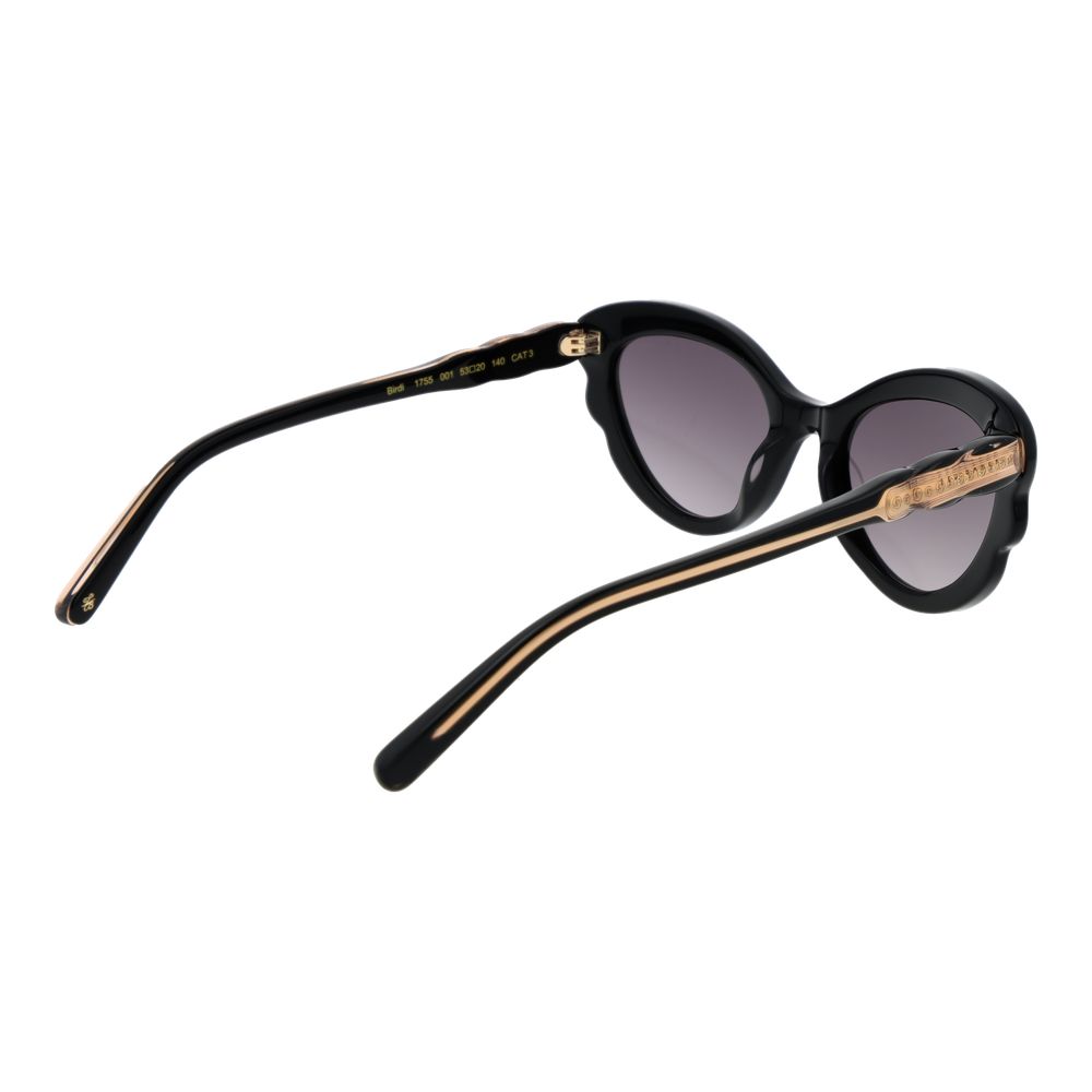 Ted Baker Black Acetate Cat Eye Sunglasses for Women