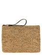 Ibeliv Beige Raffia Clutch Bag