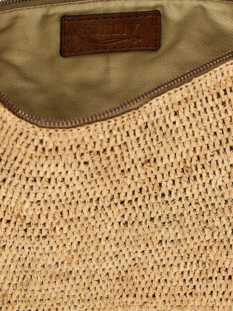 Pochette Ibeliv en raphia beige