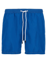 Short de bain Barba Napoli en polyester bleu