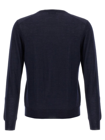 Barba Napoli Blue Wool Cardigan