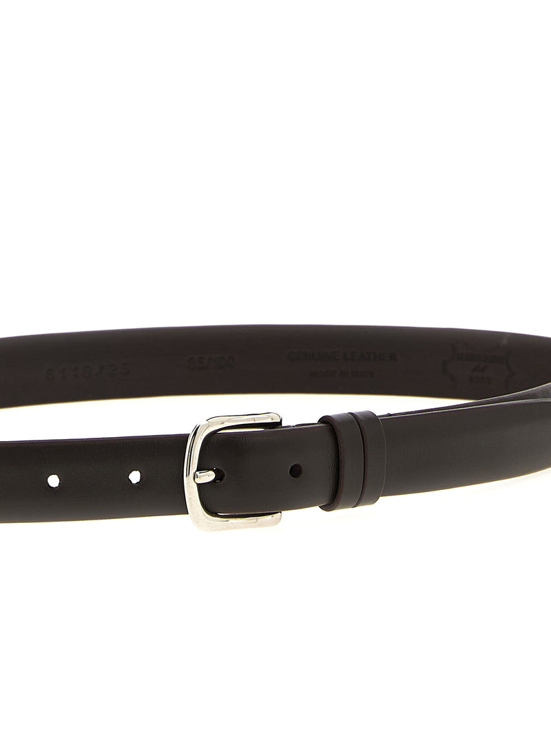 ZERBINI CLAUDIO Ceinture régulière en cuir marron