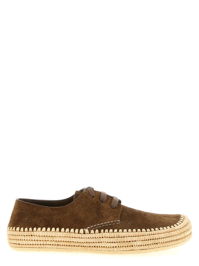 Espadrilles Loewe en cuir de veau marron