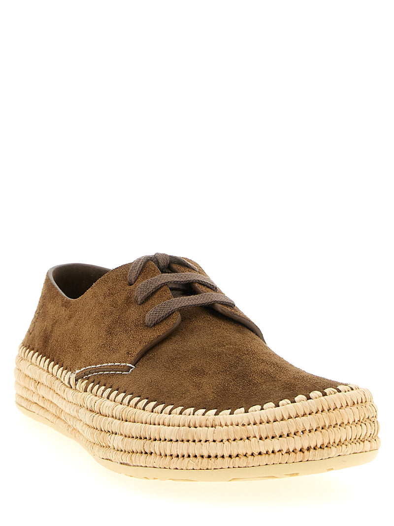 Espadrilles Loewe en cuir de veau marron