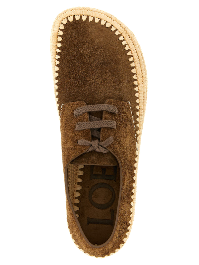 Espadrilles Loewe en cuir de veau marron