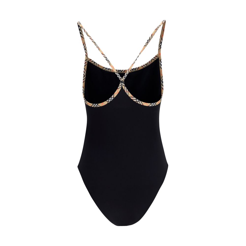 Maillot de bain une pièce Burberry noir en polyamide