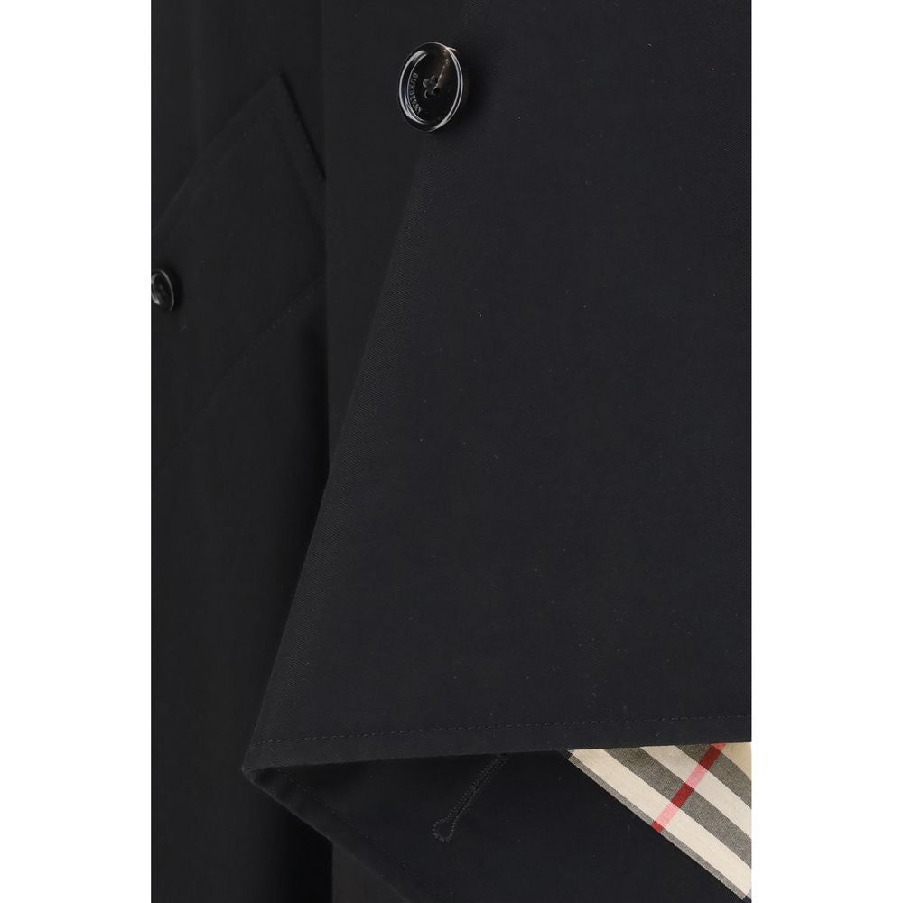 Jupe longue en coton noir Burberry