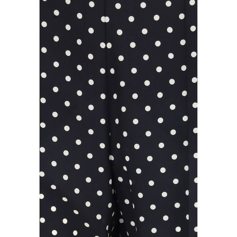 Valentino Garavani Black Silk Cropped Pants