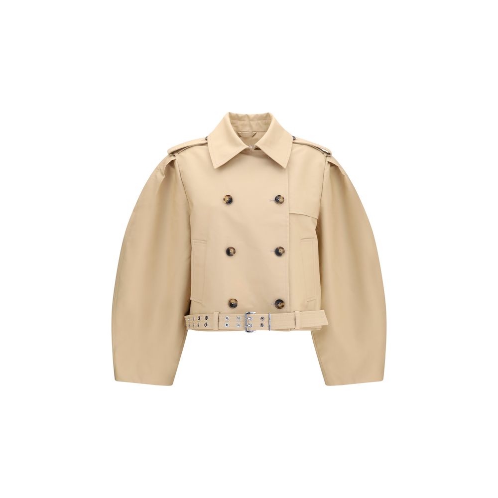 Veste Ganni en coton beige