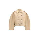 Veste Ganni en coton beige