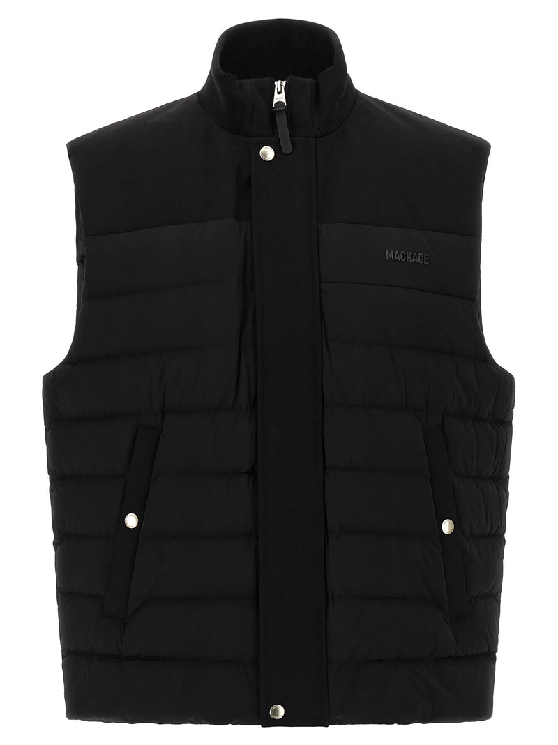 Mackage Black Nylon Sleeveless Jacket