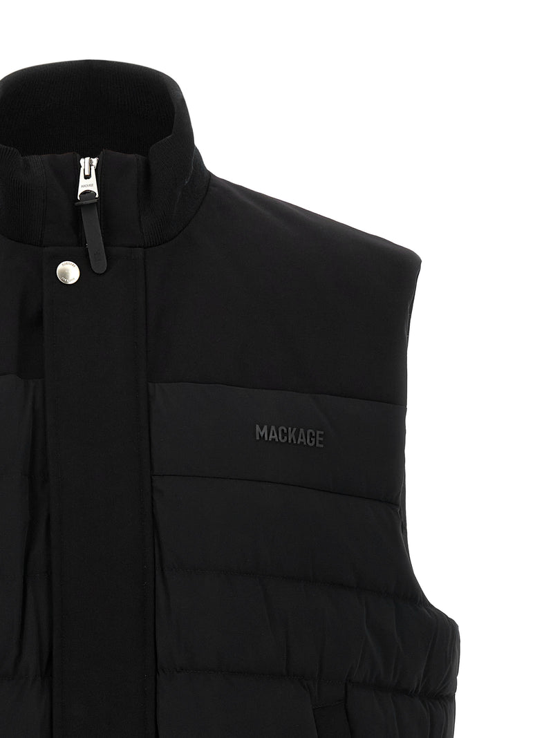 Mackage Black Nylon Sleeveless Jacket