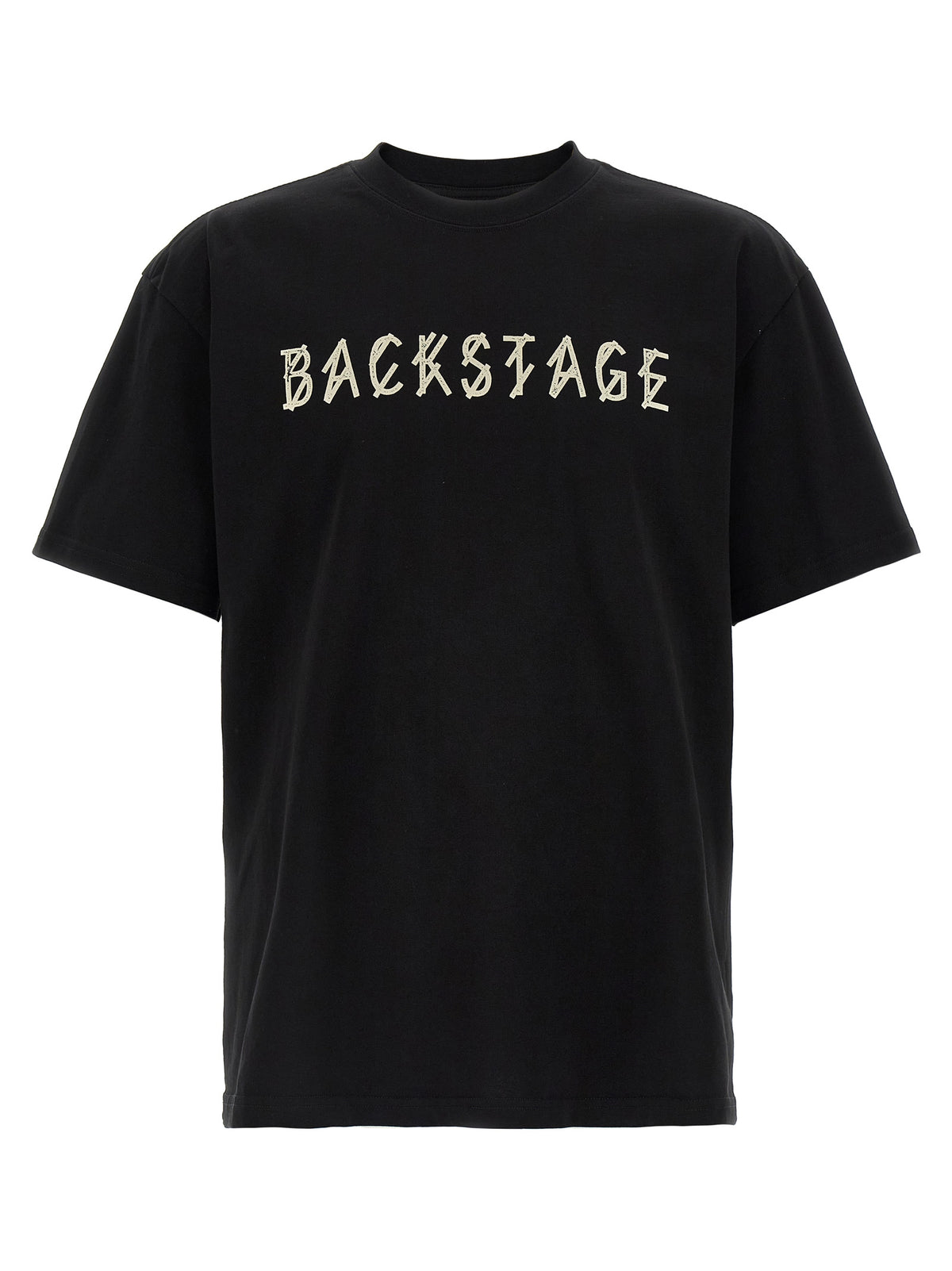 T-shirt en coton noir 44 Label Group - Modèle 'Backstage'