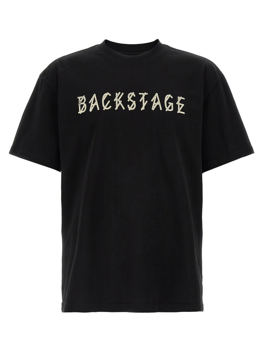 44 Label Group Black Cotton T-Shirt - Backstage Collection