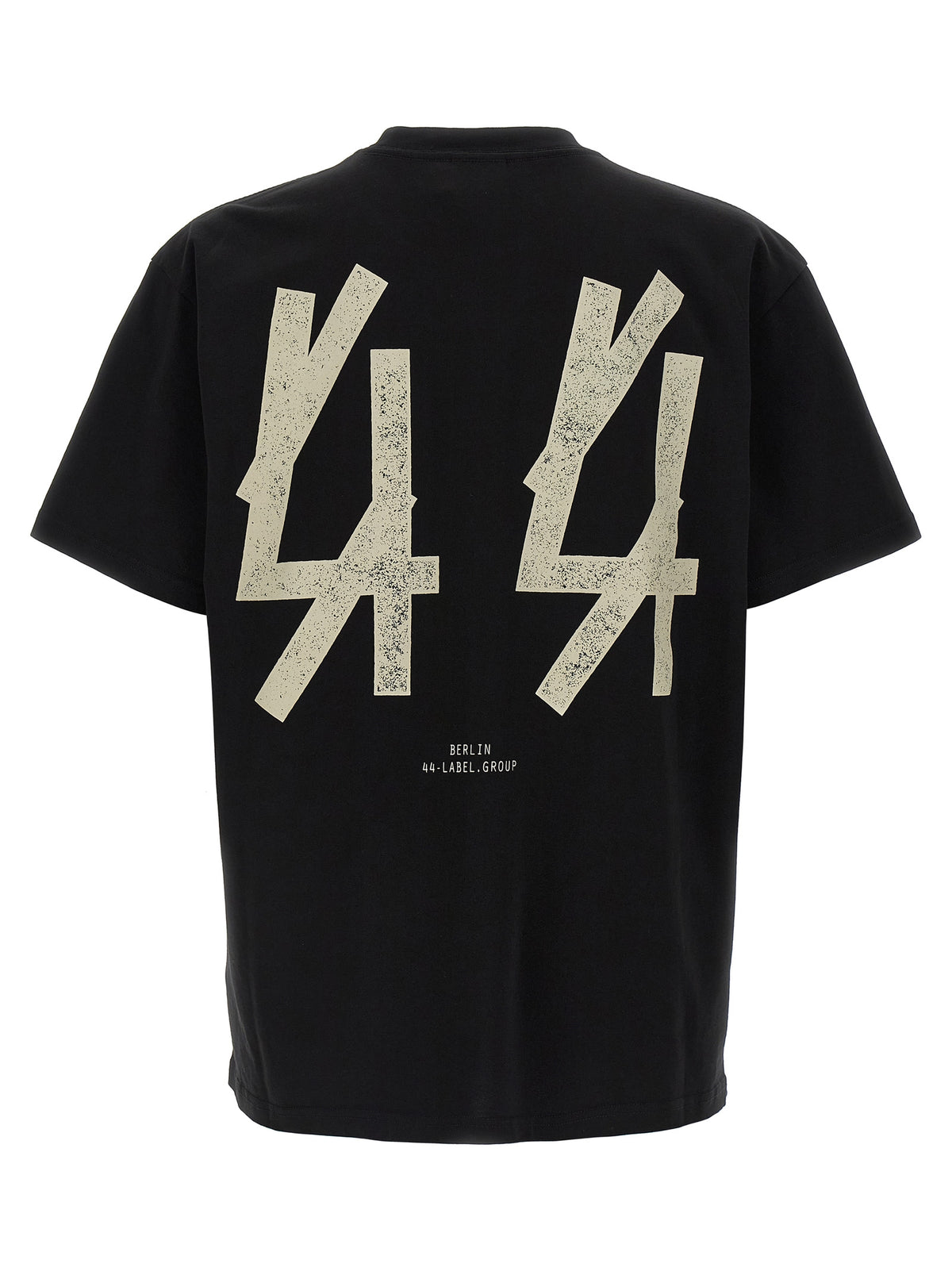 T-shirt en coton noir 44 Label Group - Modèle 'Backstage'