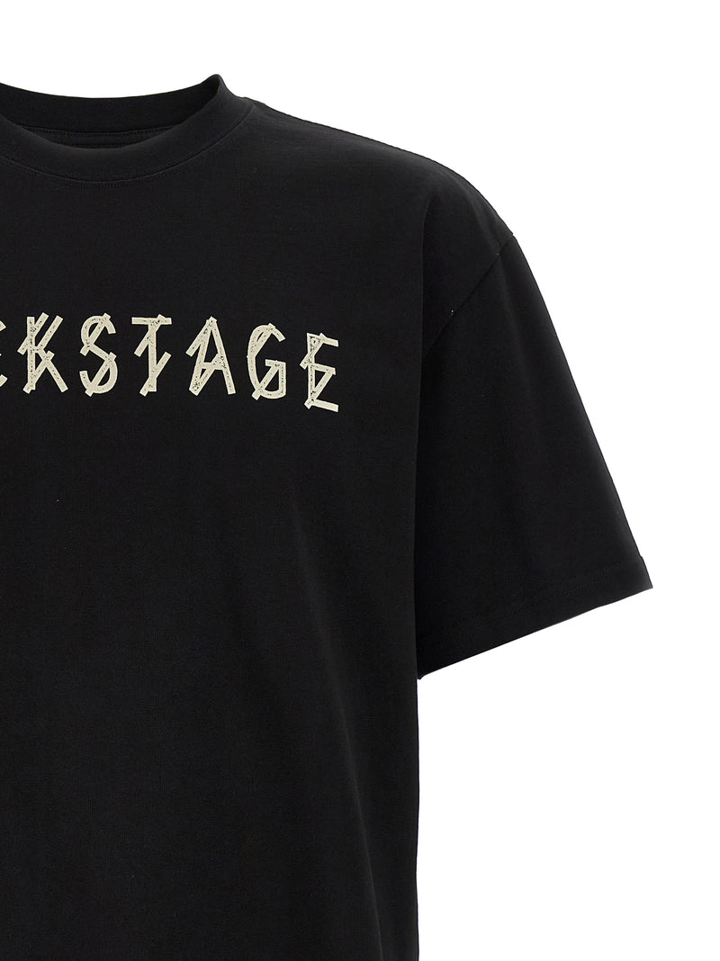 T-shirt en coton noir 44 Label Group - Modèle 'Backstage'
