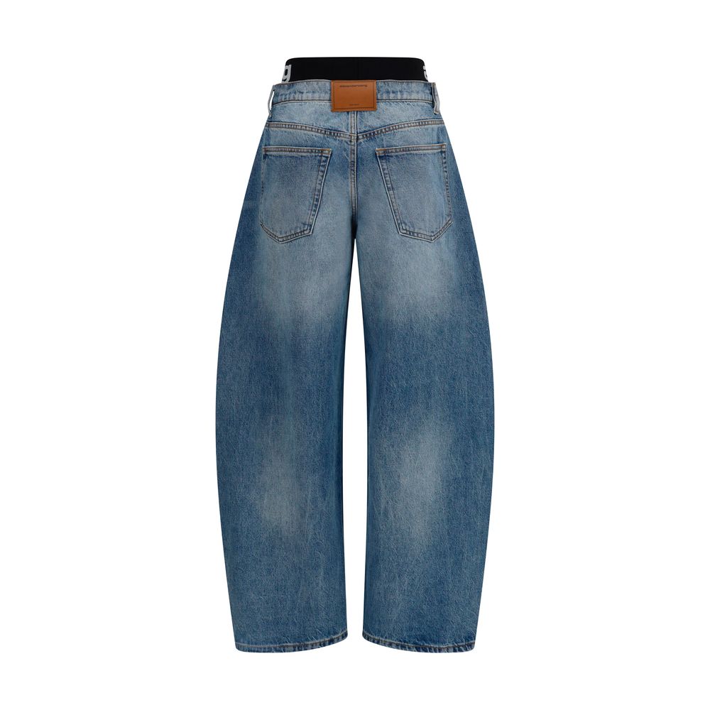 Jean relax en coton bleu Alexander Wang