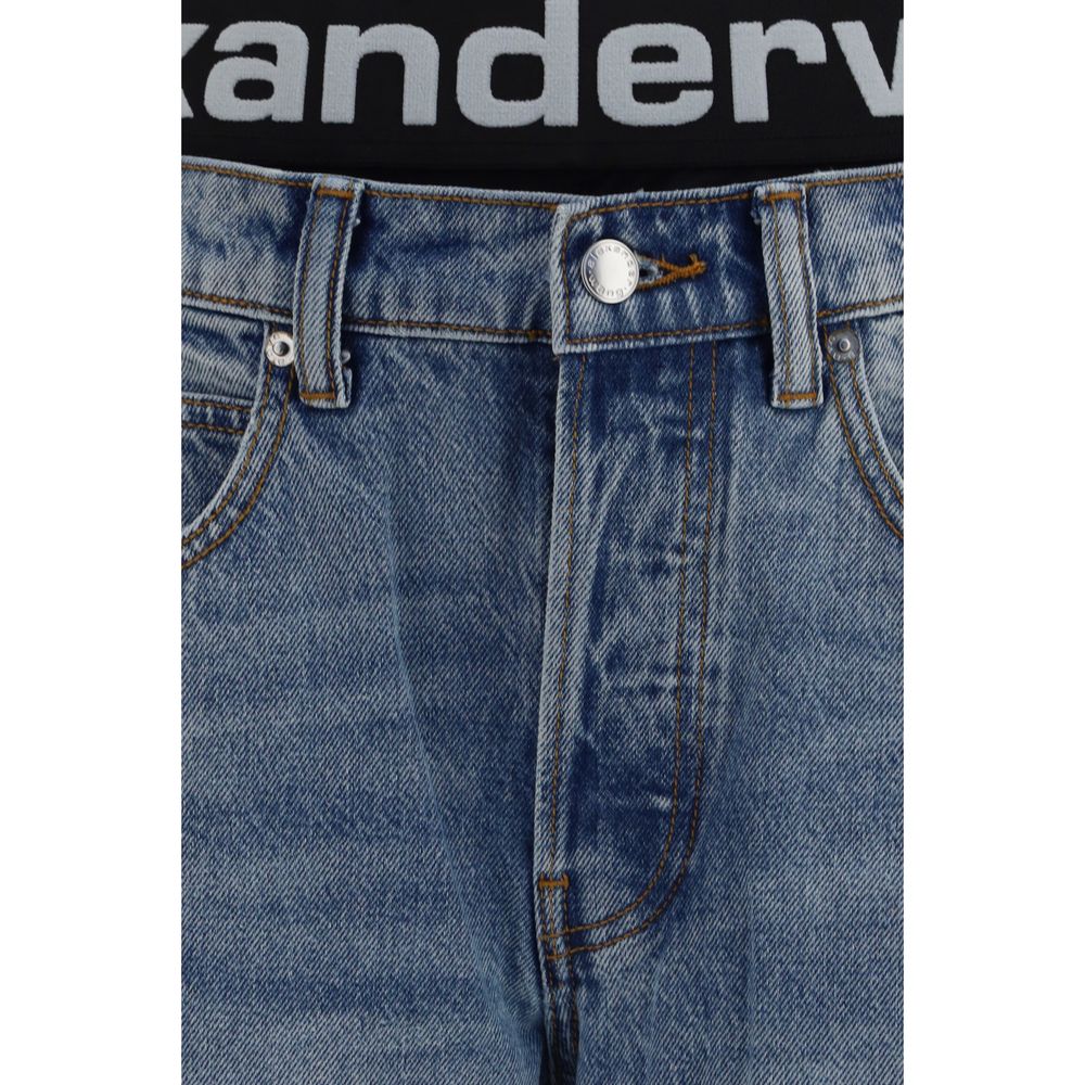 Jean relax en coton bleu Alexander Wang