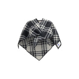 Écharpe Burberry Oves Aries en laine grise