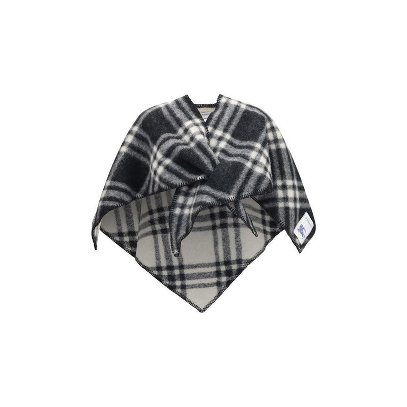 Burberry Gray Wool Oves Aries Scarf