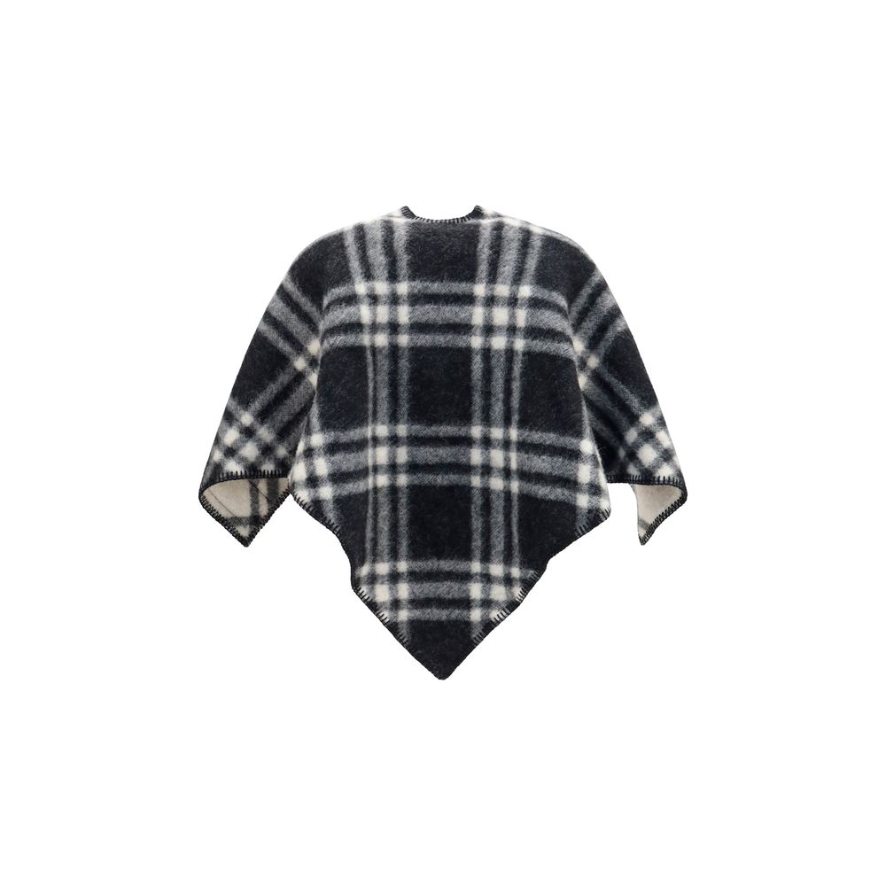 Écharpe Burberry Oves Aries en laine grise
