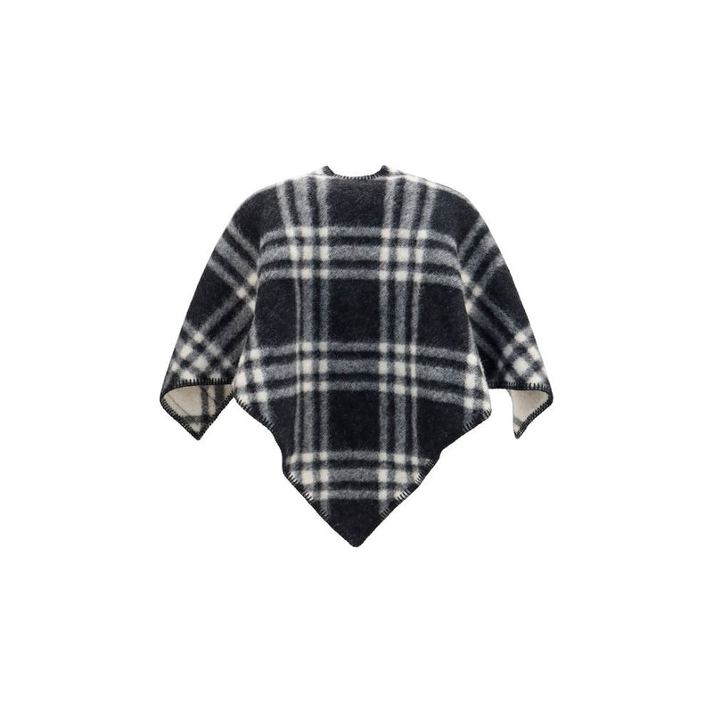 Burberry Gray Wool Oves Aries Scarf