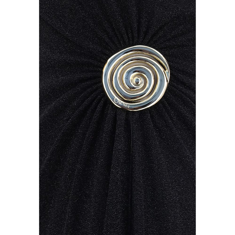 Oséree Black Polyamide Cocktail Dress