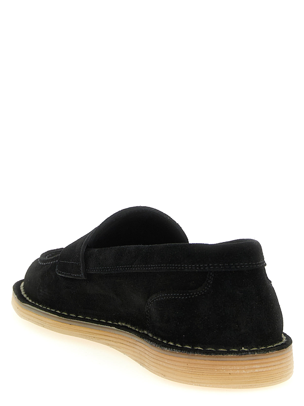 Dolce & Gabbana Black Calfskin Slip-On Loafers for Women
