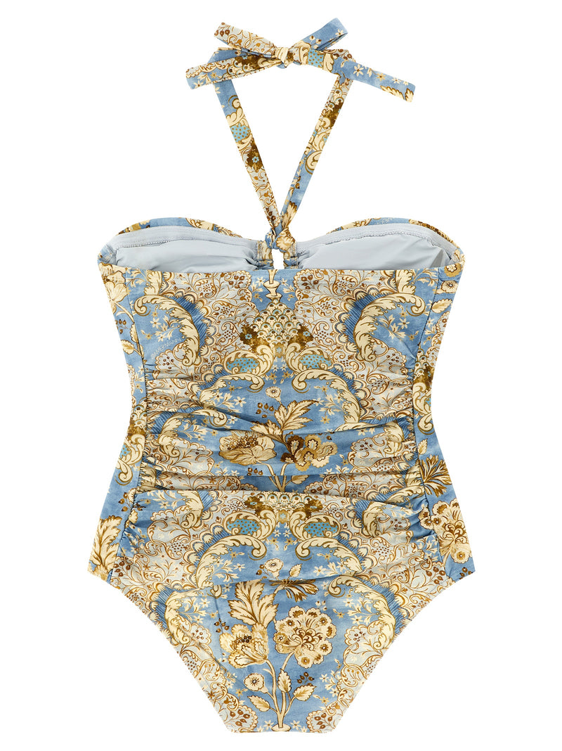 Maillot de bain une pièce Zimmermann bleu en polyamide