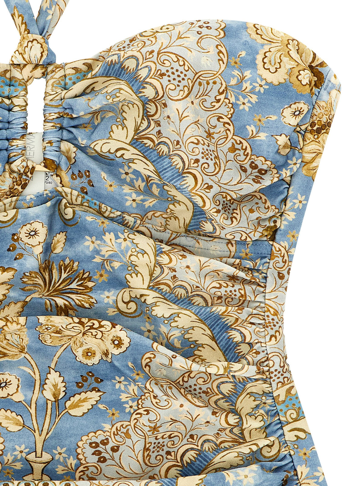 Zimmermann Blue Polyamide One-Piece Swimsuit