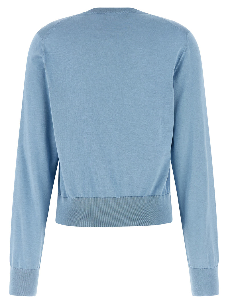Dolce & Gabbana Blue Silk Cardigan for Women
