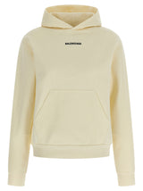 Balenciaga Beige Cotton Sweatshirt - Effortless Style and Comfort