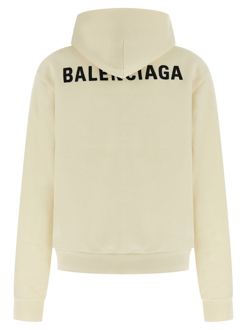 Balenciaga Beige Cotton Sweatshirt - Effortless Style and Comfort