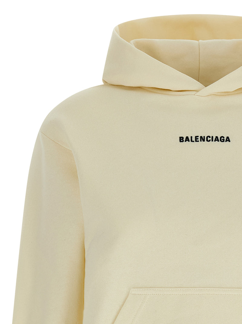 Balenciaga Beige Cotton Sweatshirt - Effortless Style and Comfort