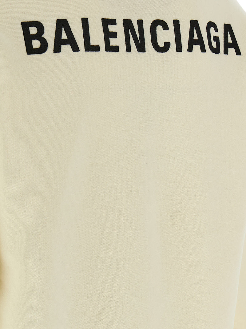 Balenciaga Beige Cotton Sweatshirt - Effortless Style and Comfort