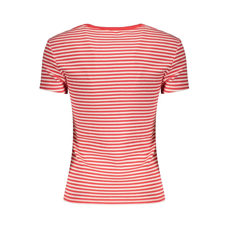 Tommy Hilfiger Red Cotton Women's T-Shirt - Stylish & Sustainable
