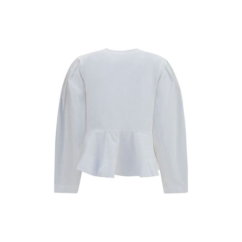 Chemisier Ganni en coton blanc
