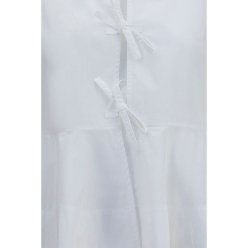 Chemisier Ganni en coton blanc