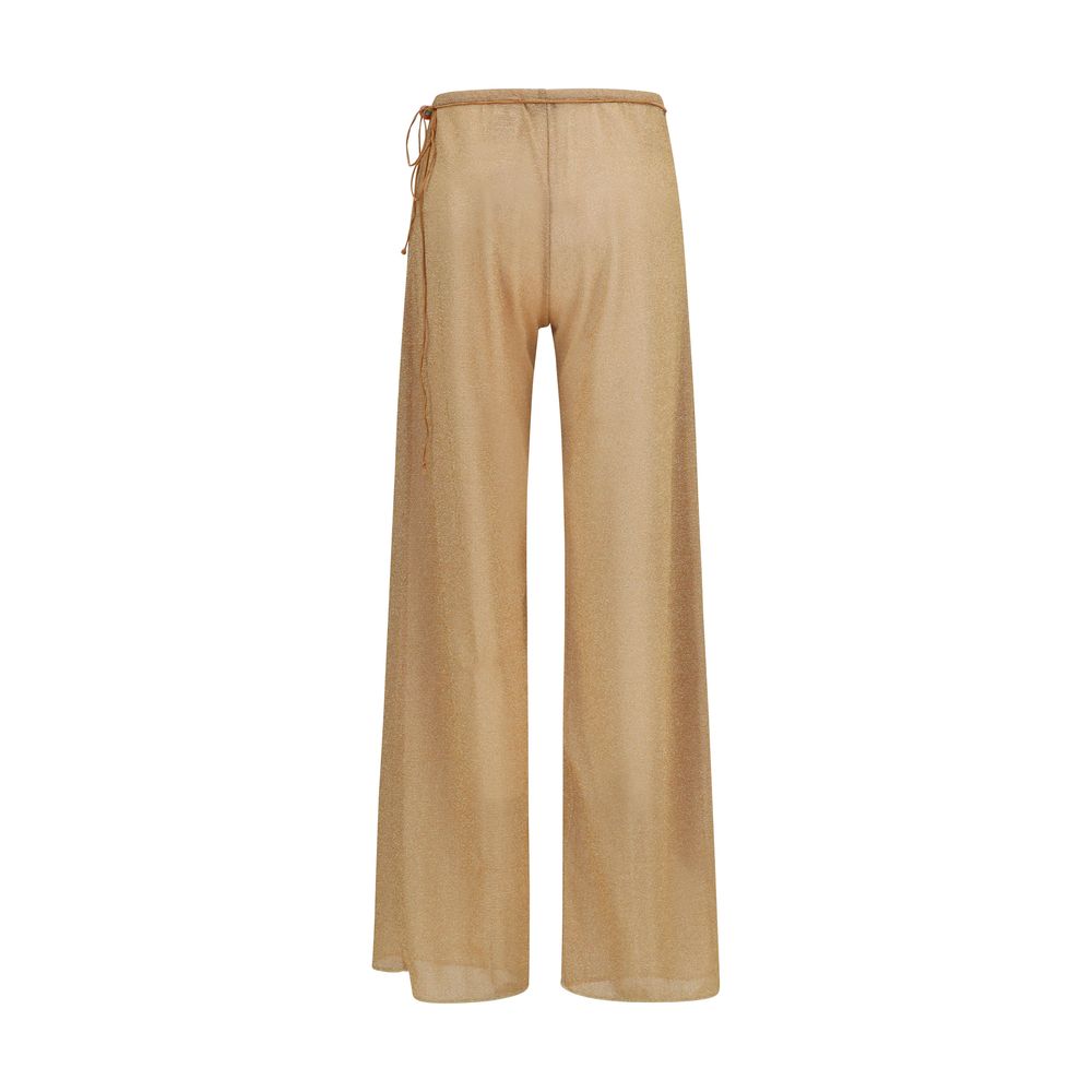 Oséree Lumière Gold Polyamide Casual Pants