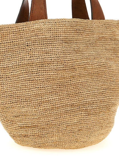 Sac à main Ibeliv en raphia beige