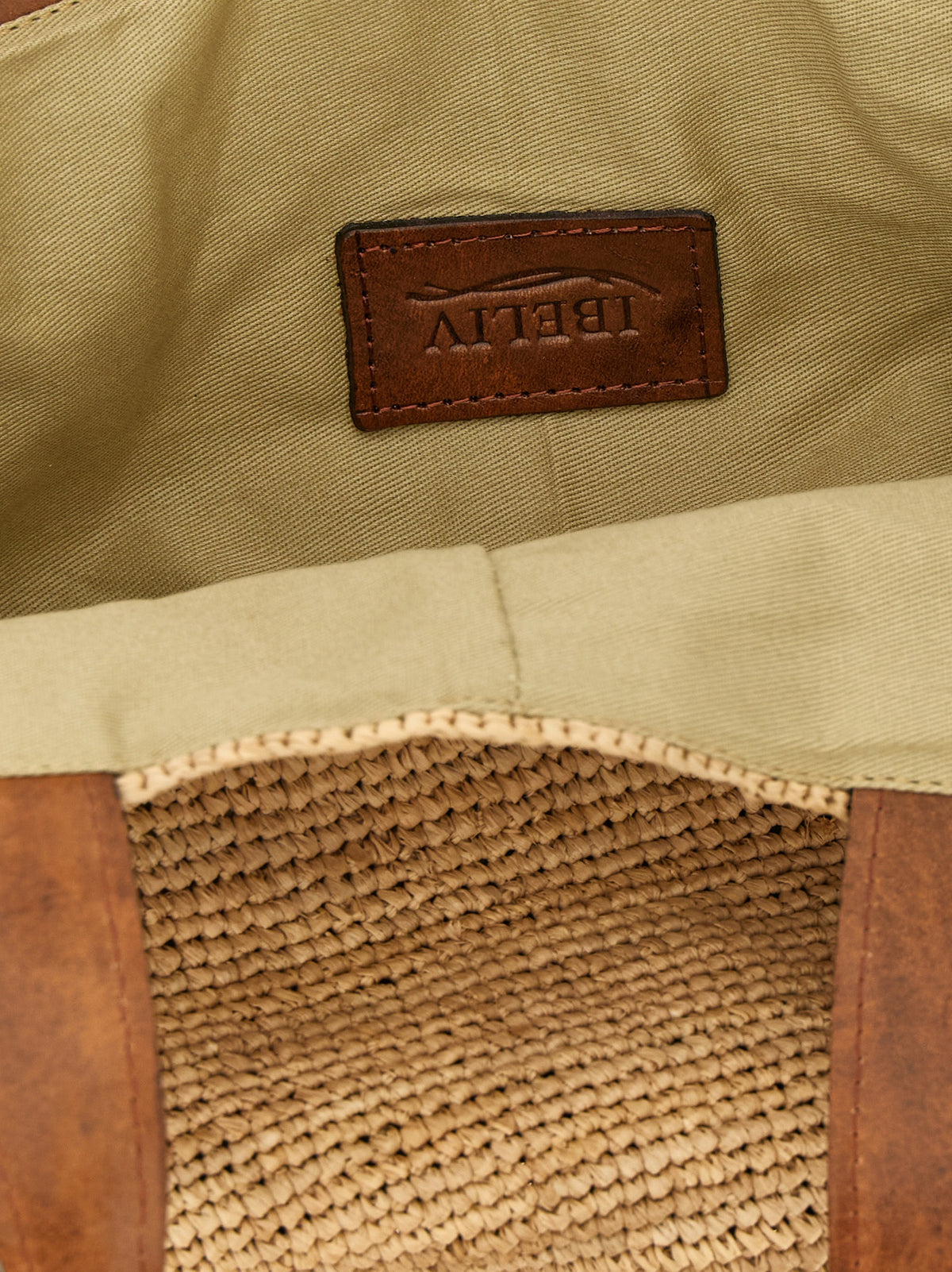 Sac à main Ibeliv en raphia beige