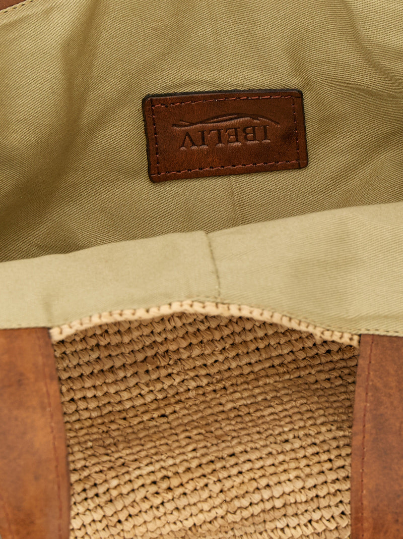 Sac à main Ibeliv en raphia beige