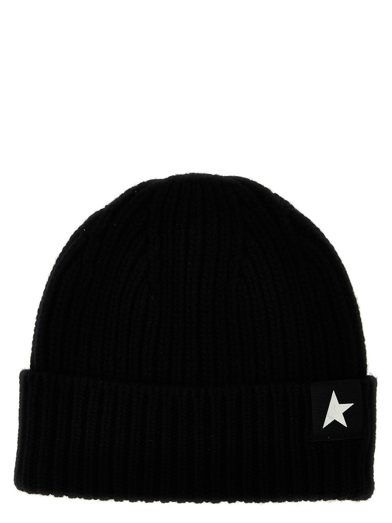 Bonnet en Laine Noir Golden Goose