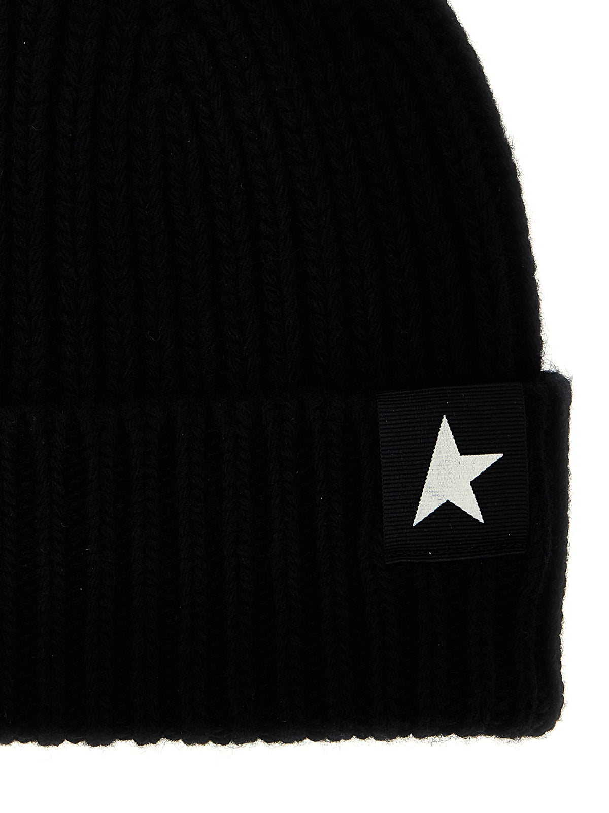 Bonnet en Laine Noir Golden Goose