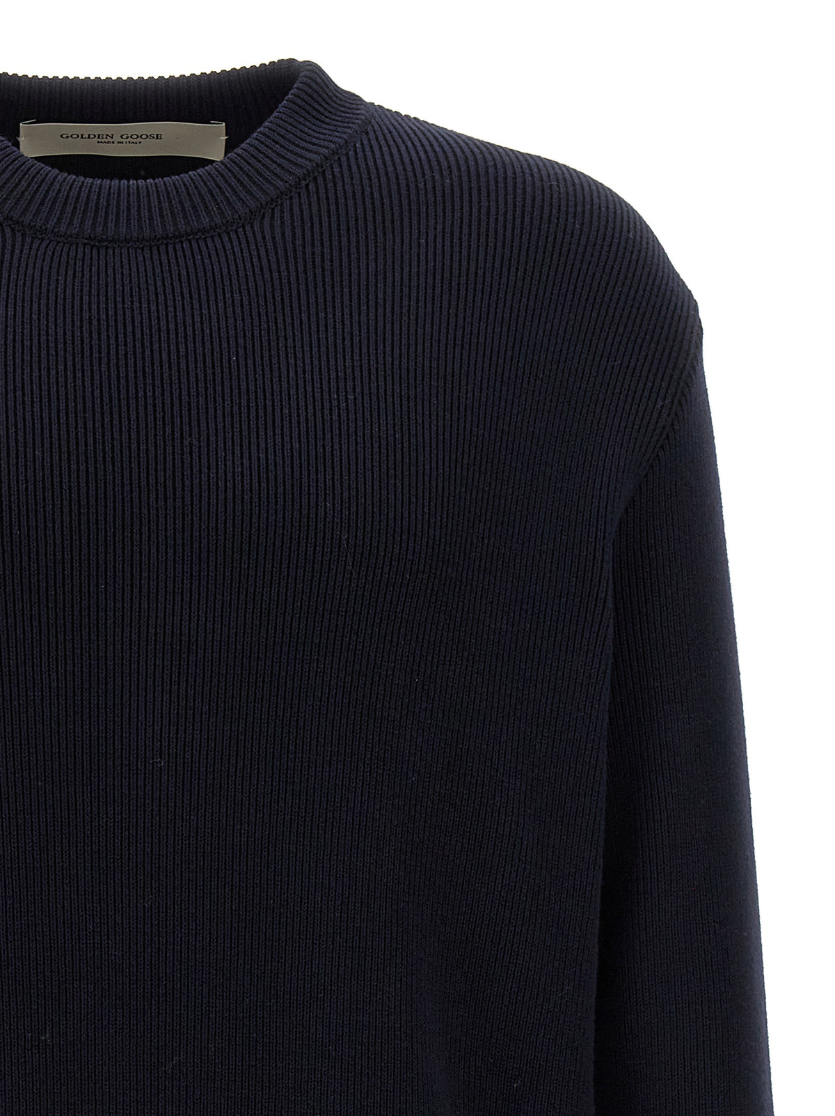 Cardigan en coton bleu Golden Goose