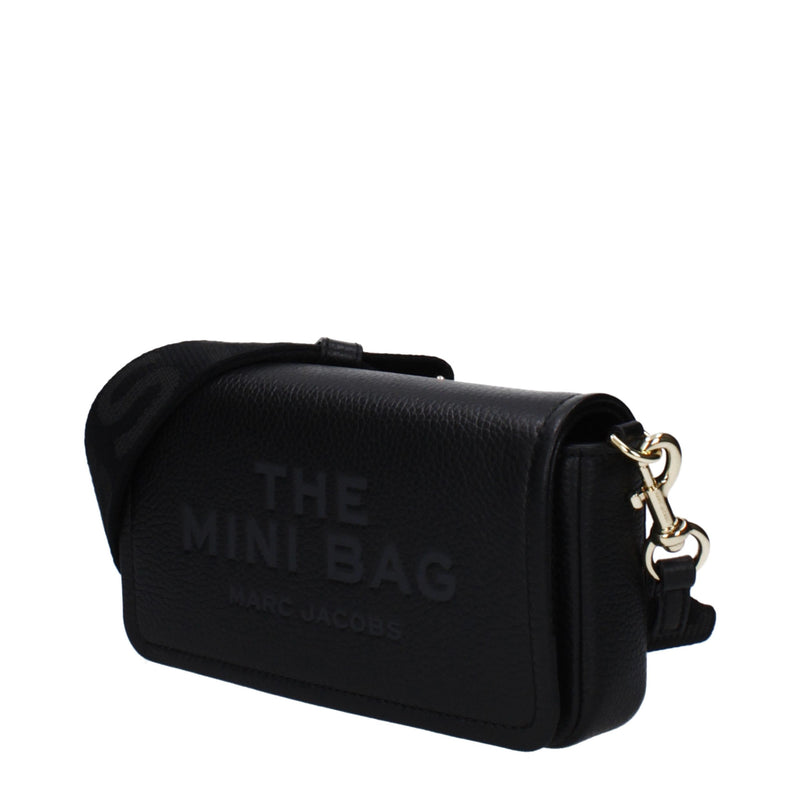 Sac à bandoulière en cuir noir Marc Jacobs